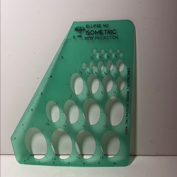 Isometric Ellipses Template Set - Picture 2 of 6